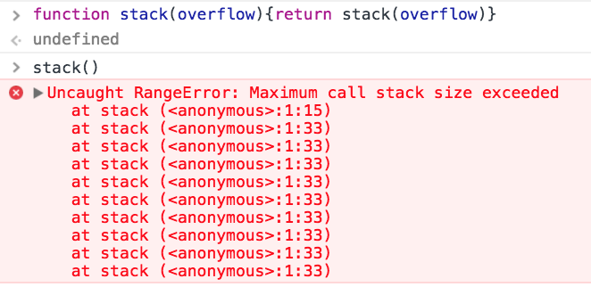 Stack overflow.