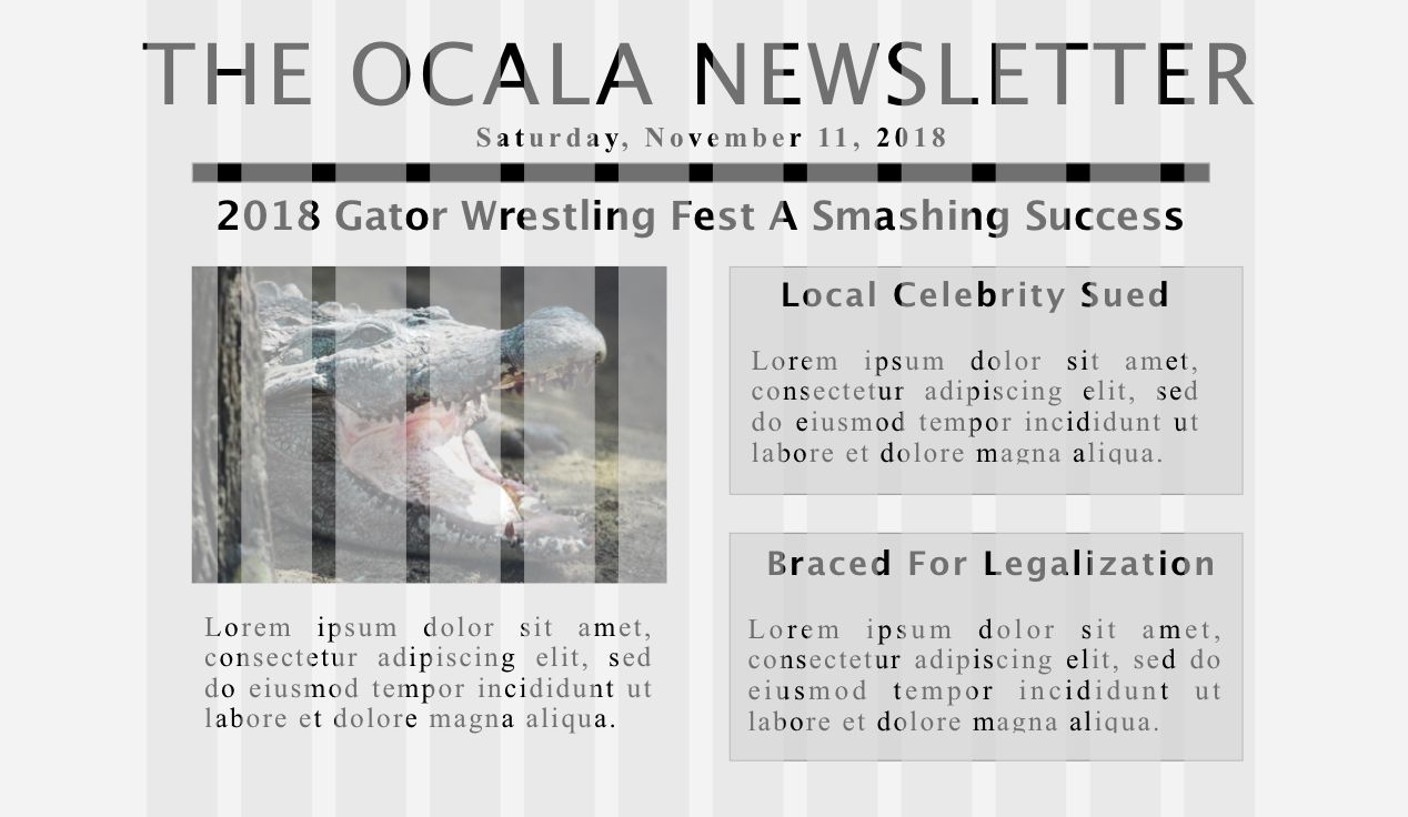 Desktop and Tablet version of the Ocala .